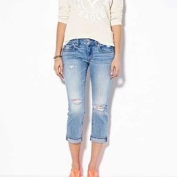 american eagle cropped jeans